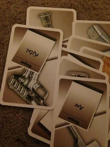 Cluedo Game, Set Of Weapons Cards. Genuine Parker Parts. - Picture 1 of 6