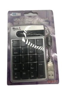 USB Jargy Kompakt Tastatur für Mobile Computing 19 Tasten Numerisch (20) - Bild 1 von 2