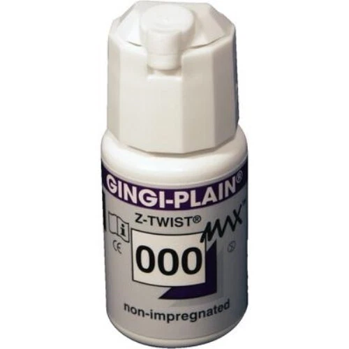 GINGI-PAK GINGI-PLAIN MAX Z-TWIST #000 EXTREMELY THIN NON IMPREGNATED 1117TM