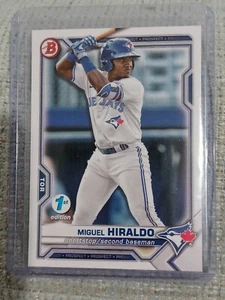 2021 Bowman Draft 1st Edition MIGUEL HIRALDO #BD-98 Toronto Blue Jays prospect - Picture 1 of 2