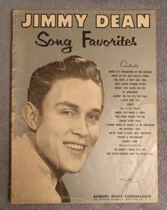 Jimmy Dean Song Favorites Songbook 1958 Piano Guitar - Picture 1 of 2
