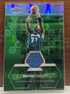 Kevin Garnett Topps Finest 2002-03 Refractor Jersey Card #'d 053/250