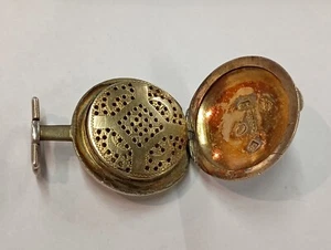 Antiguo medallón de perfume vinagreta plata esterlina quilates oro??? 12,9 gramos - Imagen 1 de 11