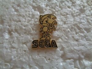 Sega Sonic the Hedgehog advertising metal lapel pin