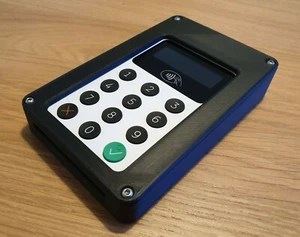 Wall box secure enclosure mount for izettle card reader - Black *ENCLOSURE ONLY* - Picture 1 of 9