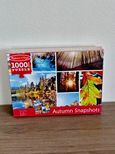 Melissa & Doug Autumn Snapshots 1000 Pc 12+ Fall Nature Tree Jigsaw Puzzle *New - Picture 1 of 4
