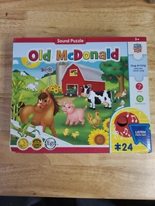 Master Pieces Sound Puzzle Old McDonald (24 pieces) Age 3+ NEW! - Picture 1 of 2