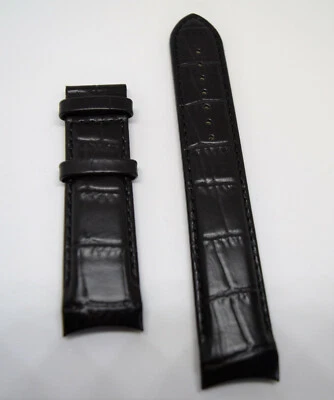 Correa de cuero negra original Tissot Couturier T035410A / T035428A 22 mm XL Foto 1 de 2