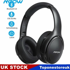 Mpow H19 IPO Active Noise Cancelling Wireless Bluetooth 5.0 Headphones Headset - Picture 1 of 10