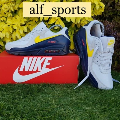 ❤️Neu mit Karton & Original Nike® Air Max 90 "Racing Tour Yellow" Turnschuhe in UK Größe 9