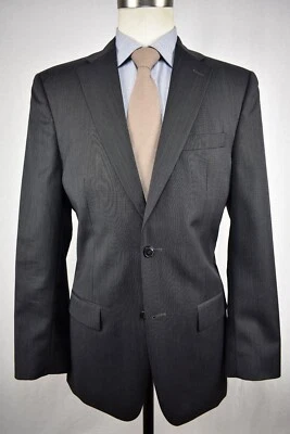 Jos. A. Bank Tailored Fit Dark Gray 100% Wool Two Button Two Pc Suit Size: 40L - Image 1 of 4