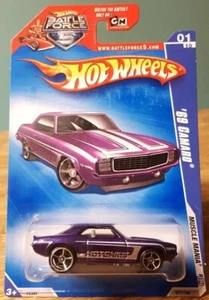 Hot Wheels '69 Chevy Camaro Purple 1:64 Scale 2009 HW Muscle Mania New - Picture 1 of 7