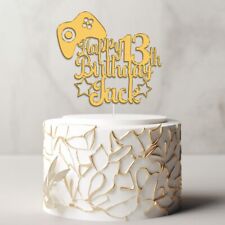 Personalised Premium Acrylic Cake Topper Happy Birthday Game Party Cake Decor