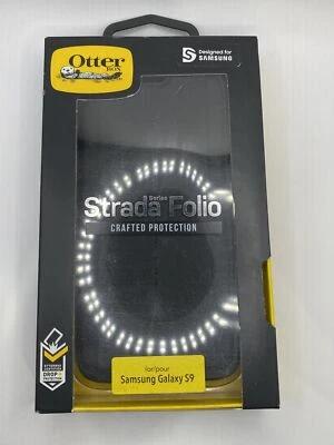 Otterbox Strada Leather Folio Series Case for Samsung Galaxy S9 - Black - Image 1 of 4