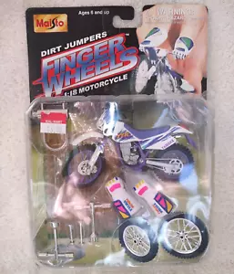 Maisto Dirt Jumpers Yamaha TT-R Finger Motorcycle Toy 1:18 From 2000 - Picture 1 of 8
