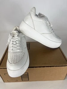 Steve Madden Rocket Rock 08S1 White Platform Sneakers Sz 8.5 M - Picture 1 of 7