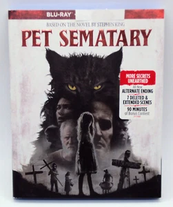PET SEMETARY Blu-Ray Disc & Case Only Cemetery Reanimates The Dead Stephen King - Foto 1 di 6