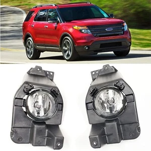 Clear Lens Driving Fog Lights Kit For 2011-2015 Ford Explorer With Brackets Set - Bild 1 von 15