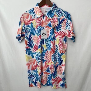 Gashouse Golf Polo Shirt NWT Mens Size Small "Pineapple Paradise" Multicolor - Picture 1 of 10