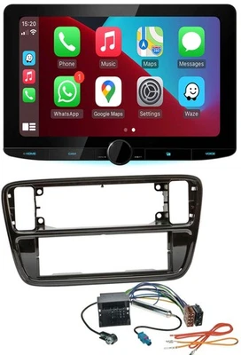 Kenwood MP3 USB DAB Bluetooth Autoradio für VW Up AA AAN 2011-2016 piano black - Bild 1 von 4