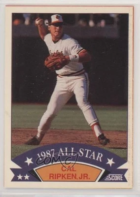 Parte inferior de caja de cera Score 1988 All-Star Box Bottoms Cal Ripken Jr #5 Salón de la fama Foto 1 de 2