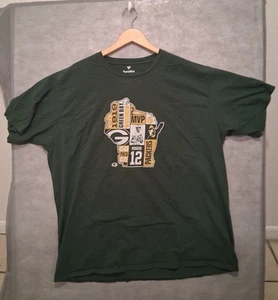 Fanatics Men's Aaron Rodgers MVP T-shirt : Size 3X : Green : Green Bay Packers - Picture 1 of 7