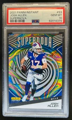 2021 Panini Instant Supernova Josh Allen /3357 #S3 Bills PSA 10 - Image 1 of 2