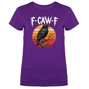 F-CAW-F Rabe Gothic Halloween Damen T-Shirt - Bild 1 von 19