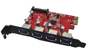 Carte d'extension USB 3.0 4 ports Inateck KTU3FR-4P - Photo 1/3