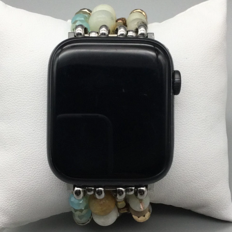 Apple Watch Series 5 Tono Negro 40mm Correa con Cuentas Sin Probar Bloqueado Solo Para Piezas Foto 1 de 4