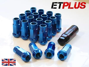 Blue GT50 Wheel Nuts x 20 12x1.25 Fits Nissan Skyline GTST GTR GTS-R GTT - Picture 1 of 1