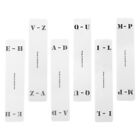 6pcs LP Vinyl Dividers with Clear Labels for Record Shelf Classification