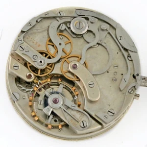 Agassiz Rattrapante Split Second Chronograph Open Face OF Pocket Watch Movt 43mm - Picture 1 of 3