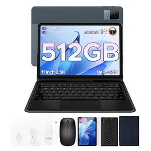 DOOGEE T40 11 Inch 2.5 KTablet 20GB+512GB 8580mAh Android 14 Tablet PC 16MP+8MP - Picture 1 of 8