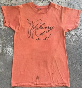 Vintage 1970’s Harry Chapin Shirt Band Banana On Tour Folk Music Orange - Picture 1 of 14