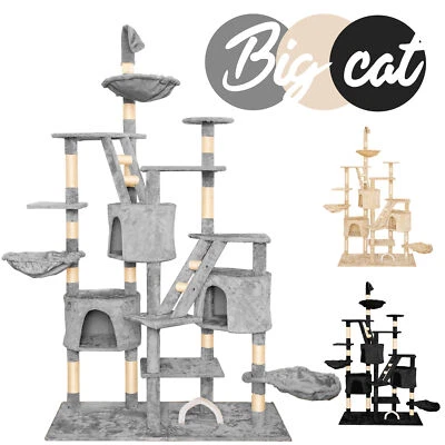 XXL Kratzbaum Katzenkratzbaum Kletterbaum für Katzen Katzenbaum Sisal 230 260cm - Bild 1 von 4