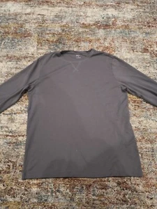 JiJamas Women's The Weekender Shirt 100% Pima Cotton Gray Shirt Crew Neck M Tall - Picture 1 of 5