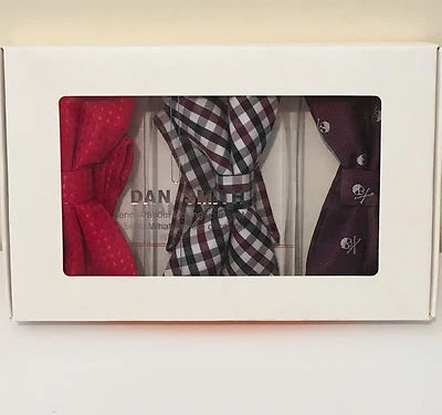 Paquete de 3 pajaritas preatadas para regalos de padrino Dan Smith Foto 1 de 2