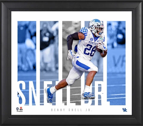 Benny Snell Jr. Kentucky Wildcats Framed 15x17 Player Panel Collage Cover