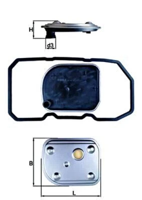 MAHLE Automatic Trans Hydraulic Filter For MERCEDES W169 W245 1693710480 - Image 1 of 2