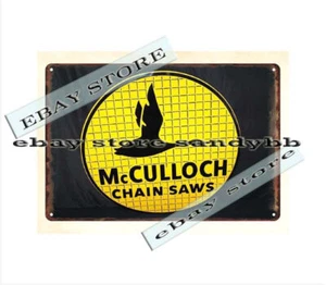 MCCULLOCH KETTENSÄGE KETTENSÄGEN Metallblechschild Meister Schlafzimmer Ideen - Bild 1 von 4