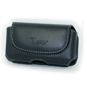 Horizontal Leather Case Belt Loops Clip Side Pouch Holster 5 x 2.76 x 0.55 inch - Picture 1 of 2