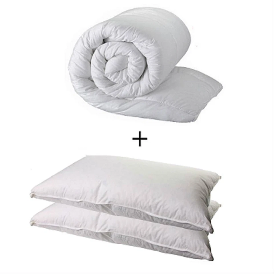 DREAMWISE DOUBLE DUVET 2 DELUXE PILLOWS DOUBLE 4.5 TOG QUILT 2 SUPERFIRM PILLOWS