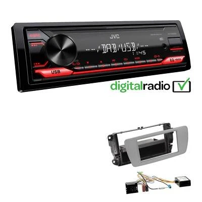 JVC 1-DIN Digital Autoradio DAB+ für Seat Ibiza IV Ibiza IV ST dublingrey Canbus - Bild 1 von 4