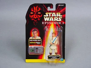 Vintage Star Wars OBI-WAN KENOBI JEDI Comm Tech Chip Ep.1 Action Figure #qa - Picture 1 of 3