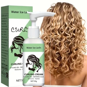 Curly Hair Styling Cream 1.76oz - Moisturizing & Smoothing, Enhances Bouncy Curl - Picture 1 of 6