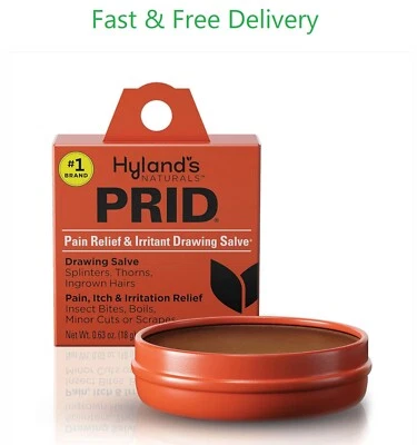 BRANDED Hyland's Naturals PRID Drawing Salve, Topical Skin Irritation Relief, For Splint