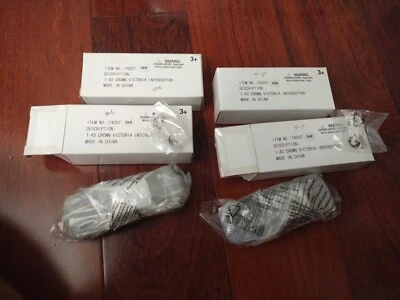 MotorMax Black & White Ford Crown Vic 1/43 Lot Of 4 Police Interceptor Read NOS - Image 1 of 4