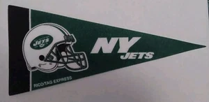 New York Jets NFL Mini Pennant 9"x4", New, Felt, Made in USA, Flag, Banner - Picture 1 of 1