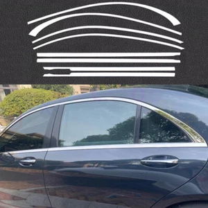 For Mercedes-Benz S-Class W222 2014-2020 Steel Chrome Window Molding Cover Trim - Picture 1 of 7